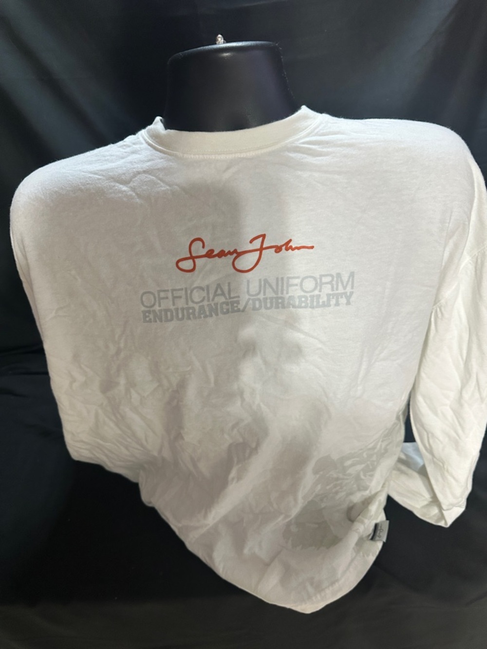 Sean John Long Sleeve Graphic Shirt-official uniform-retro Y2K-size XL-#566